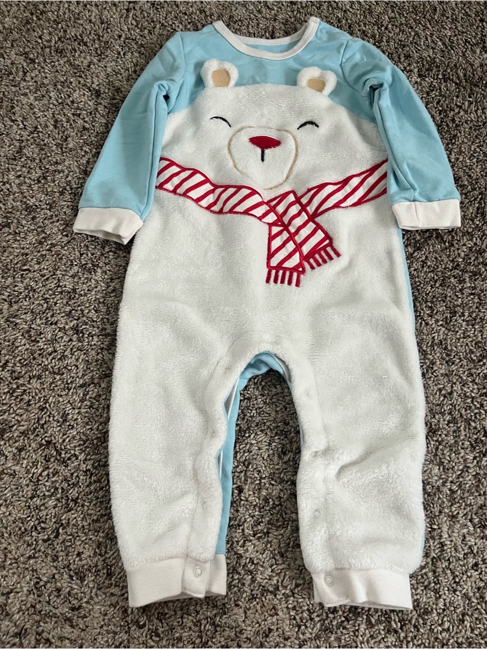 Holiday Time Winter Bear Outfit - Size 18 months
